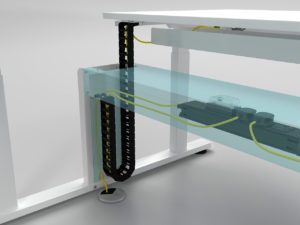 SL Lower Cable Tray (Transparent)